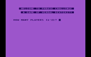 Phrase Challenger atari screenshot